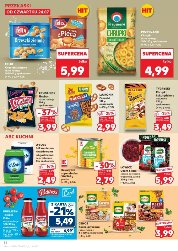 Kaufland - gazetka promocyjna Oferta Kaufland od czwartku 24.07 do środy 30.07 - strona 36
