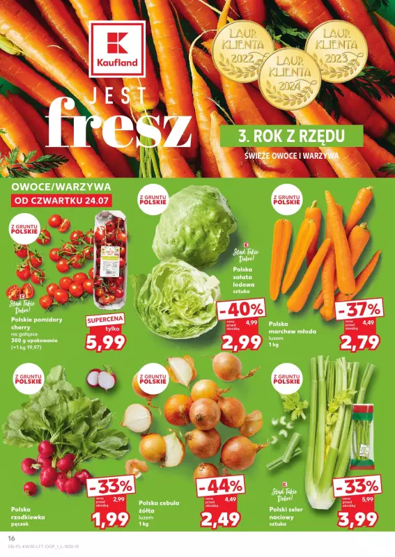 Kaufland - gazetka promocyjna Oferta Kaufland od czwartku 24.07 do środy 30.07 - strona 16