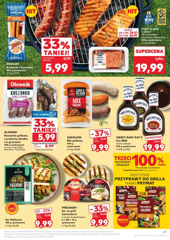 Kaufland - gazetka promocyjna Oferta Kaufland od czwartku 24.07 do środy 30.07 - strona 27
