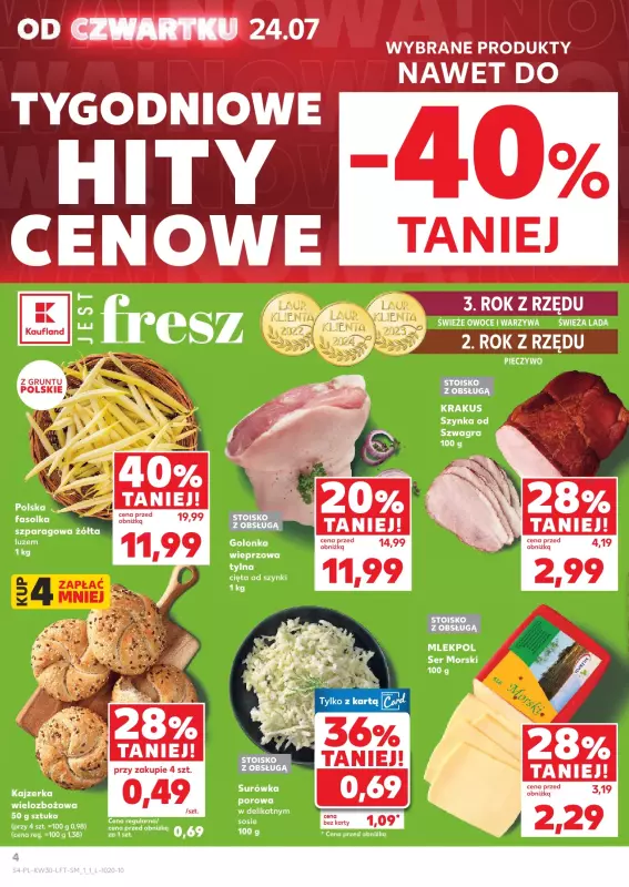 Kaufland - gazetka promocyjna Oferta Kaufland od czwartku 24.07 do środy 30.07 - strona 4