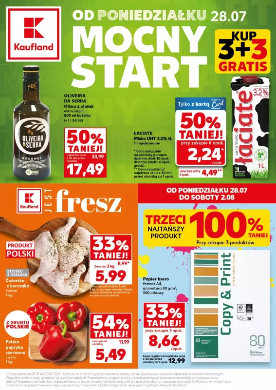 Kaufland - gazetka promocyjna Mocny Start od poniedziałku 28.07 do środy 30.07
