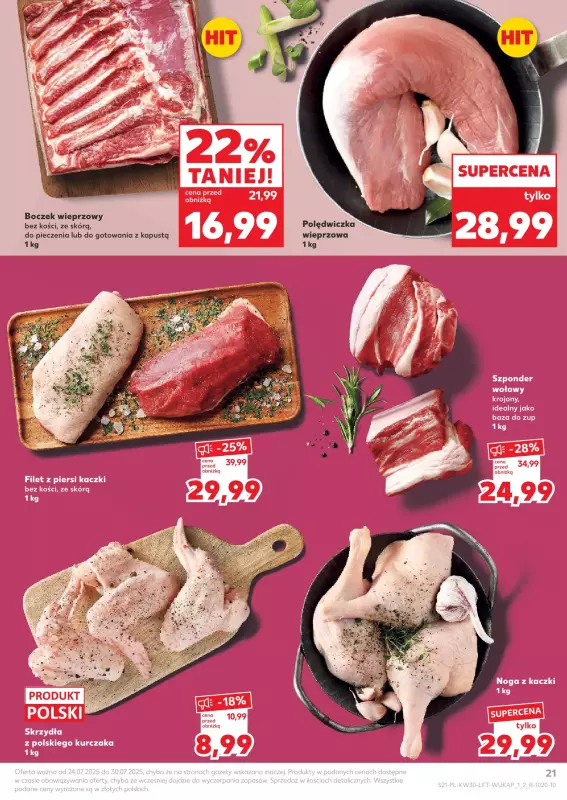 Kaufland - gazetka promocyjna Oferta Kaufland od czwartku 24.07 do środy 30.07 - strona 21