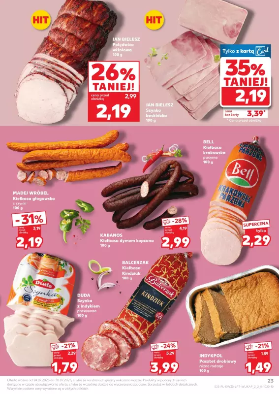 Kaufland - gazetka promocyjna Oferta Kaufland od czwartku 24.07 do środy 30.07 - strona 23