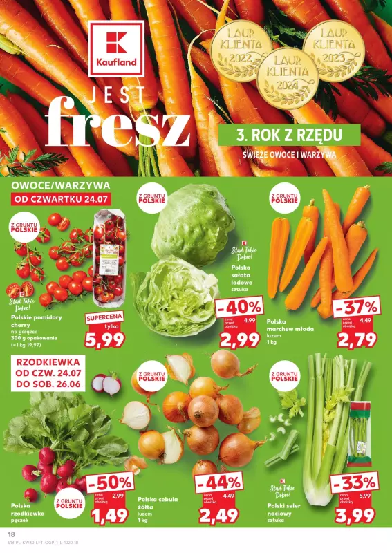 Kaufland - gazetka promocyjna Oferta Kaufland od czwartku 24.07 do środy 30.07 - strona 18