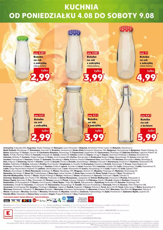 Kaufland - gazetka promocyjna Oferta Kaufland - Non Food od czwartku 31.07 do środy 06.08 - strona 20