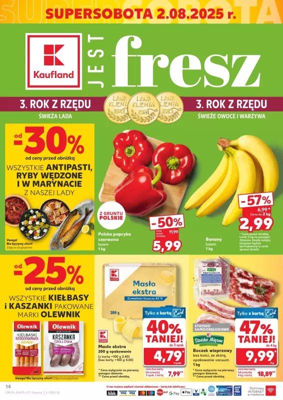 Kaufland - gazetka promocyjna Oferta Kaufland  do środy 06.08 - strona 14