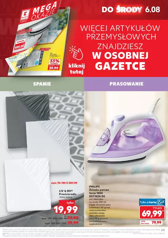 Kaufland - gazetka promocyjna Oferta Kaufland  do środy 06.08 - strona 53