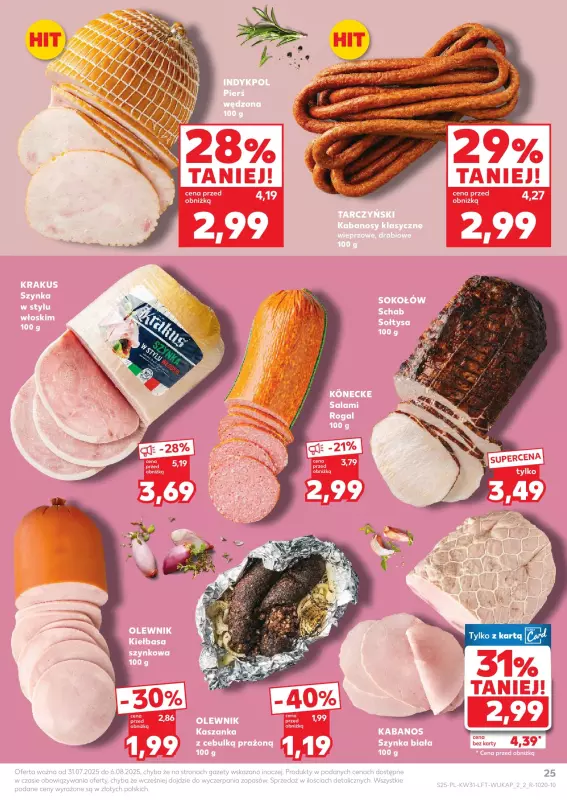 Kaufland - gazetka promocyjna Oferta Kaufland od czwartku 31.07 do środy 06.08 - strona 25