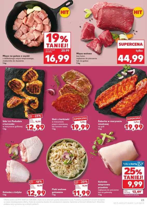Kaufland - gazetka promocyjna Oferta Kaufland od czwartku 31.07 do środy 06.08 - strona 23