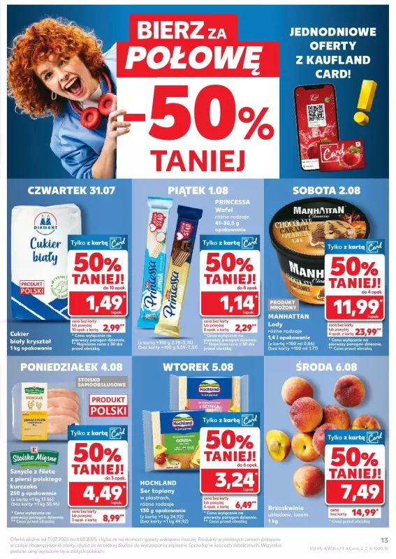 Kaufland - gazetka promocyjna Oferta Kaufland od czwartku 31.07 do środy 06.08 - strona 13