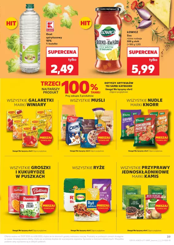 Kaufland - gazetka promocyjna Oferta Kaufland od czwartku 31.07 do środy 06.08 - strona 39