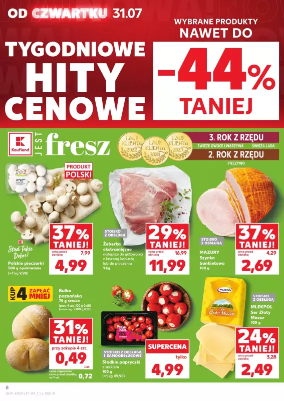 Kaufland - gazetka promocyjna Oferta Kaufland od czwartku 31.07 do środy 06.08 - strona 8