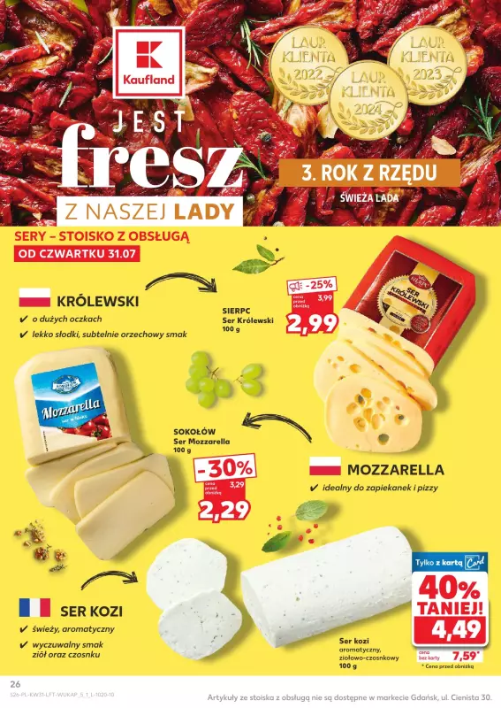 Kaufland - gazetka promocyjna Oferta Kaufland od czwartku 31.07 do środy 06.08 - strona 26
