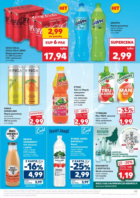 Kaufland - gazetka promocyjna Oferta Kaufland od czwartku 24.07 do środy 30.07 - strona 43