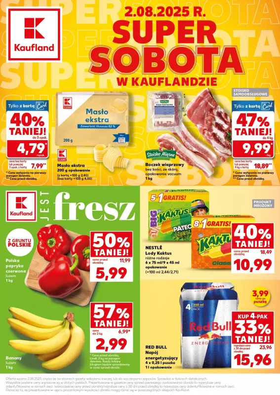 Kaufland - gazetka promocyjna Oferta Kaufland - SUPER SOBOTA  