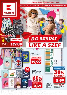 Kaufland - gazetka promocyjna Oferta Kaufland - Do szkoły od poniedziałku 04.08 do soboty 09.08