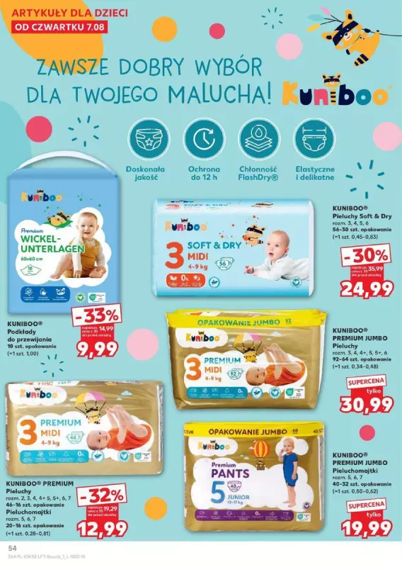 Kaufland - gazetka promocyjna Oferta Kaufland  do wtorku 12.08 - strona 54