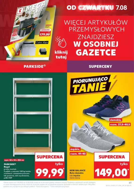 Kaufland - gazetka promocyjna Oferta Kaufland  do wtorku 12.08 - strona 61