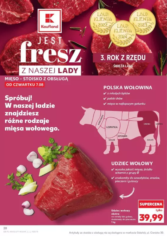 Kaufland - gazetka promocyjna Oferta Kaufland  do wtorku 12.08 - strona 28