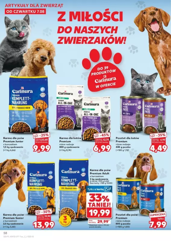 Kaufland - gazetka promocyjna Oferta Kaufland  do wtorku 12.08 - strona 58