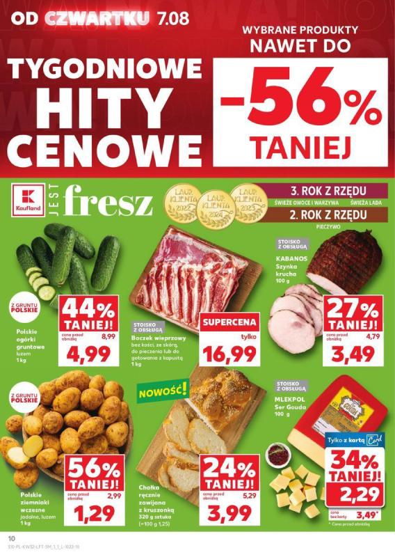 Kaufland - gazetka promocyjna Oferta Kaufland  do wtorku 12.08 - strona 10