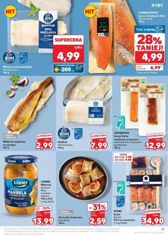 Kaufland - gazetka promocyjna Oferta Kaufland  do wtorku 12.08 - strona 43