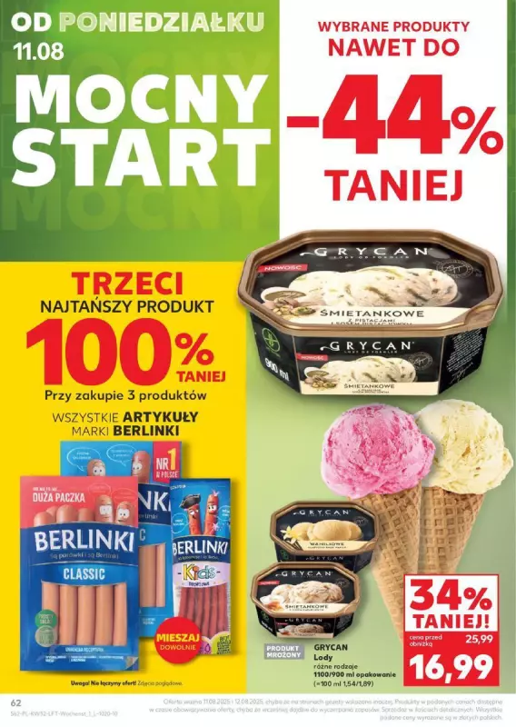 Kaufland - gazetka promocyjna Oferta Kaufland  do wtorku 12.08 - strona 62