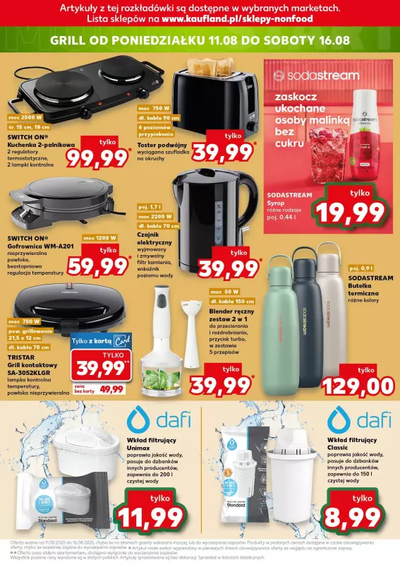 Kaufland - gazetka promocyjna Oferta Kaufland - Non Food od czwartku 07.08 do wtorku 12.08 - strona 15