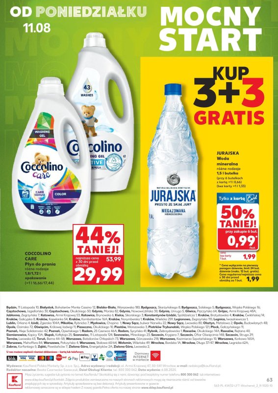 Kaufland - gazetka promocyjna Oferta Kaufland od czwartku 07.08 do wtorku 12.08 - strona 63