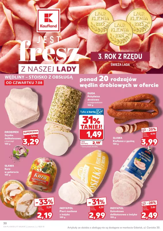 Kaufland - gazetka promocyjna Oferta Kaufland od czwartku 07.08 do wtorku 12.08 - strona 30
