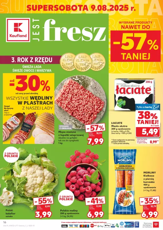 Kaufland - gazetka promocyjna Oferta Kaufland od czwartku 07.08 do wtorku 12.08 - strona 16