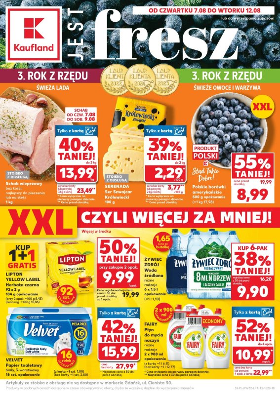 Kaufland - gazetka promocyjna Oferta Kaufland od czwartku 07.08 do wtorku 12.08