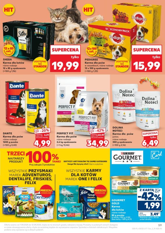 Kaufland - gazetka promocyjna Oferta Kaufland od czwartku 07.08 do wtorku 12.08 - strona 59