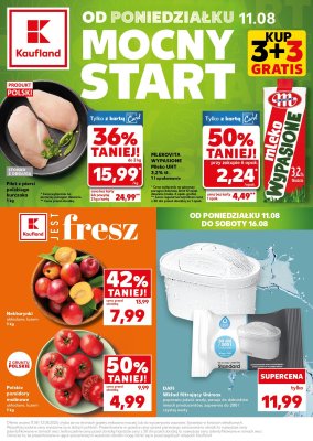 Kaufland - gazetka promocyjna Mocny Start od poniedziałku 11.08 do środy 13.08
