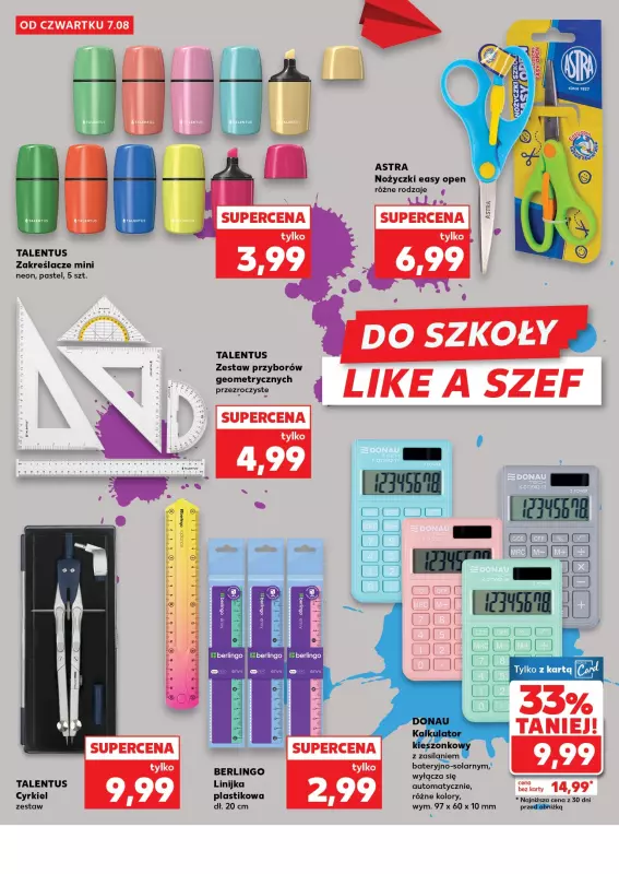 Kaufland - gazetka promocyjna Oferta Kaufland - Do szkoły od poniedziałku 04.08 do wtorku 12.08 - strona 30