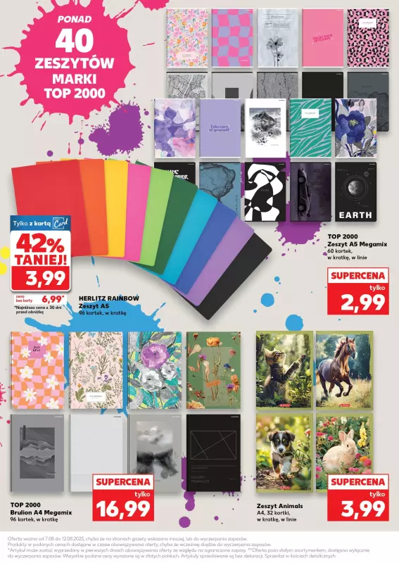 Kaufland - gazetka promocyjna Oferta Kaufland - Do szkoły od poniedziałku 04.08 do wtorku 12.08 - strona 13