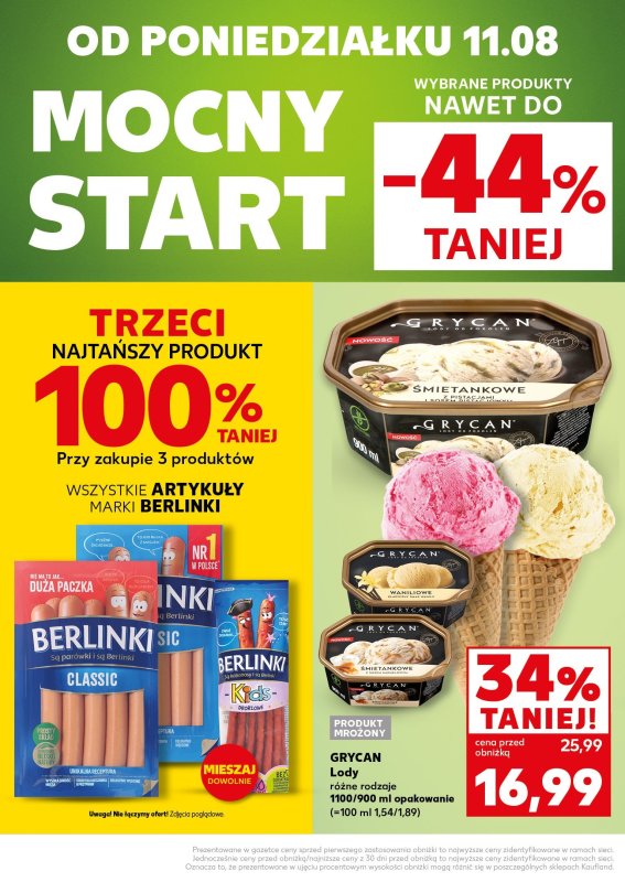 Kaufland - gazetka promocyjna Mocny Start od poniedziałku 11.08 do środy 13.08 - strona 4