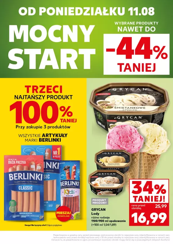 Kaufland - gazetka promocyjna Mocny Start od poniedziałku 11.08 do środy 13.08 - strona 4