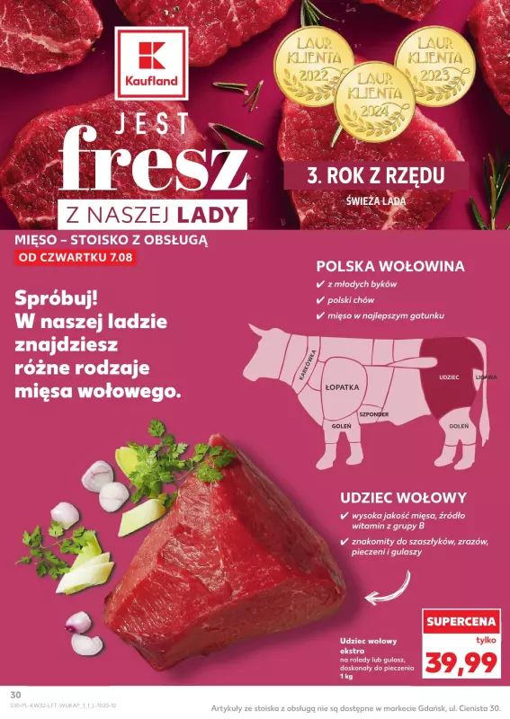Kaufland - gazetka promocyjna Oferta Kaufland od czwartku 07.08 do wtorku 12.08 - strona 30