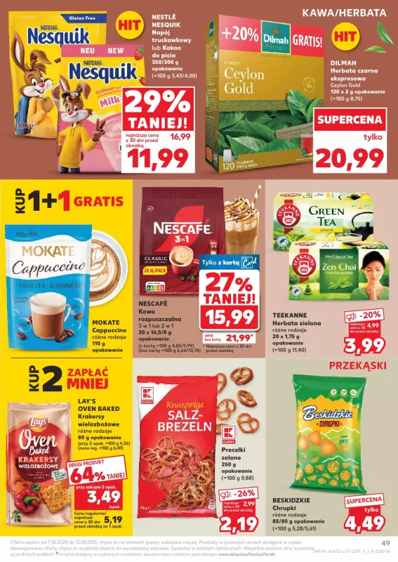 Kaufland - gazetka promocyjna Oferta Kaufland od czwartku 07.08 do wtorku 12.08 - strona 49