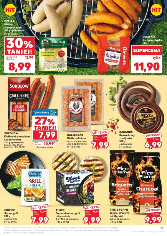 Kaufland - gazetka promocyjna Oferta Kaufland od czwartku 07.08 do wtorku 12.08 - strona 39
