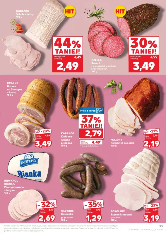 Kaufland - gazetka promocyjna Oferta Kaufland od czwartku 07.08 do wtorku 12.08 - strona 33