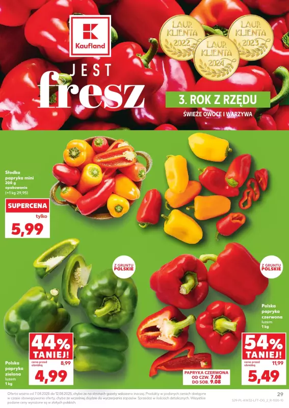Kaufland - gazetka promocyjna Oferta Kaufland od czwartku 07.08 do wtorku 12.08 - strona 29