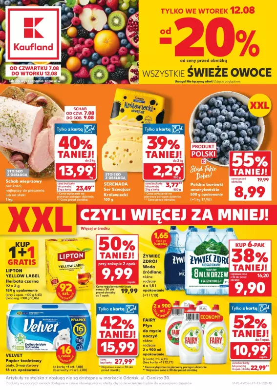 Kaufland - gazetka promocyjna Oferta Kaufland od czwartku 07.08 do wtorku 12.08