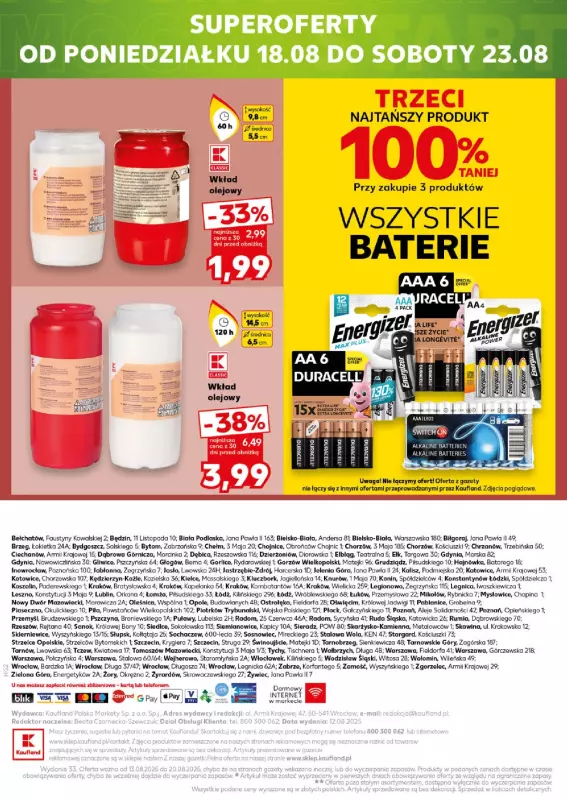 Kaufland - gazetka promocyjna Oferta Kaufland - Non Food od środy 13.08 do środy 20.08 - strona 16