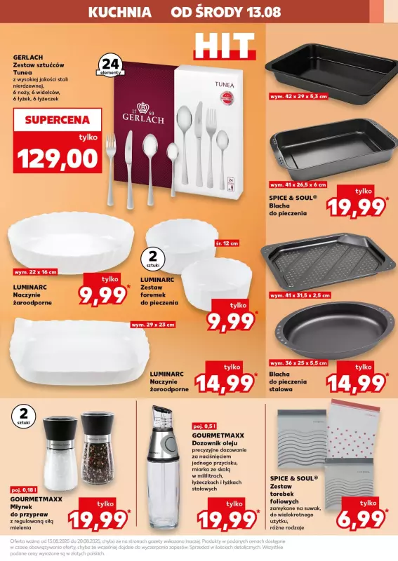Kaufland - gazetka promocyjna Oferta Kaufland - Non Food od środy 13.08 do środy 20.08 - strona 13