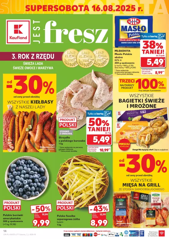 Kaufland - gazetka promocyjna Oferta Kaufland od środy 13.08 do środy 20.08 - strona 14