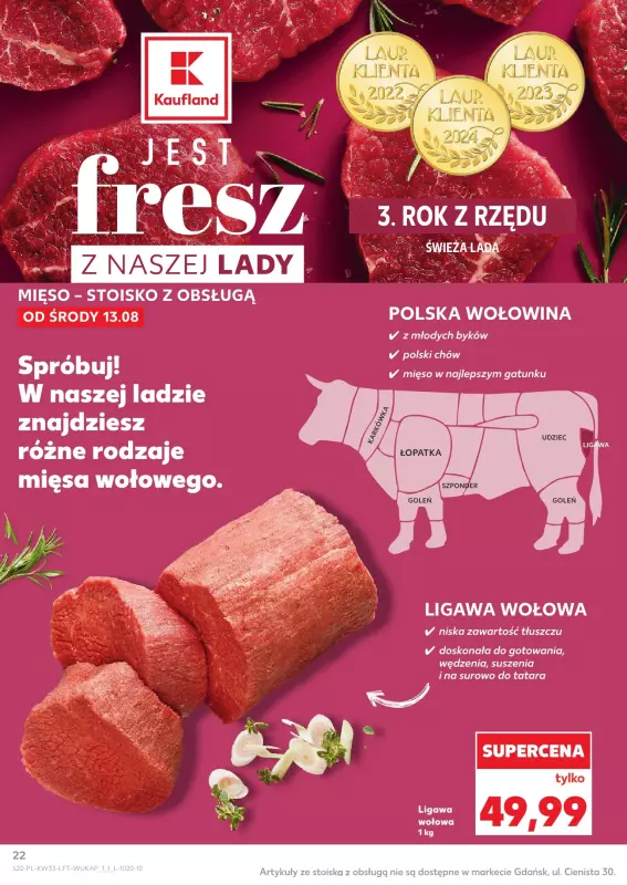 Kaufland - gazetka promocyjna Oferta Kaufland od środy 13.08 do środy 20.08 - strona 22