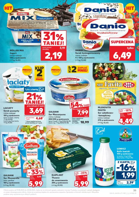 Kaufland - gazetka promocyjna Oferta Kaufland od środy 13.08 do środy 20.08 - strona 35