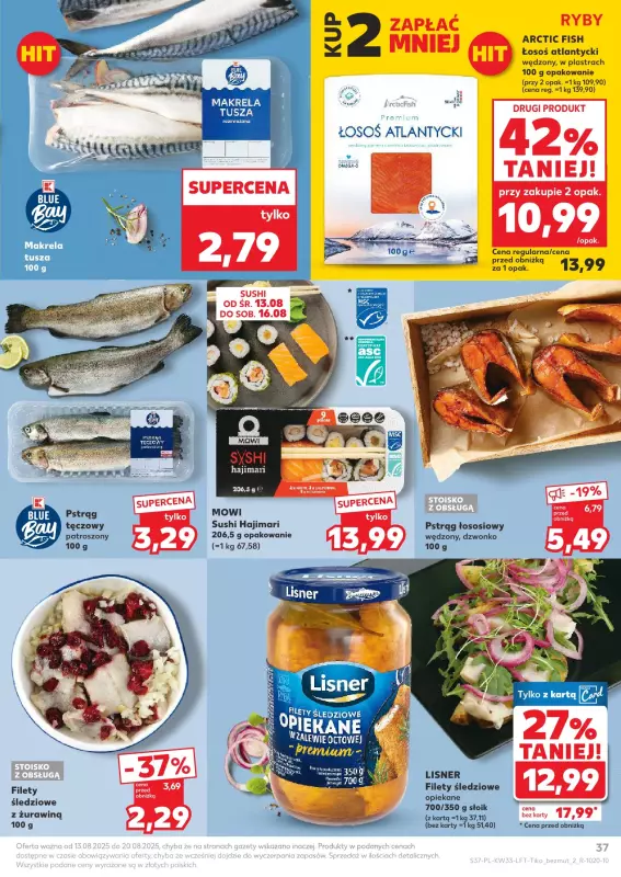 Kaufland - gazetka promocyjna Oferta Kaufland od środy 13.08 do środy 20.08 - strona 37
